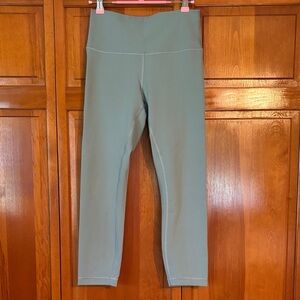 Lululemon wunder train high rise crop 23” in crater blue